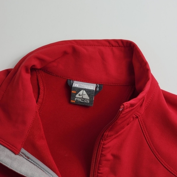Vintage 90s Nike ACG Windbreaker Red Zip Up Jacket Medium - Picture 5 of 9